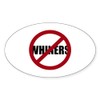 CafePress No Whiners Sticker (Oval 50 pk)