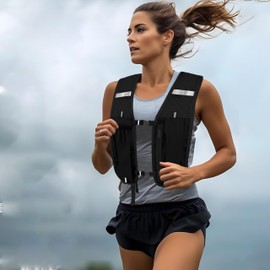 Running Vest for Men and Women, Ultralight & Breathable Hydration Backpack, Trail Backpack, Hydration Vest, Reflective Running Vest for Running, Jogging, Cycling, Marathons