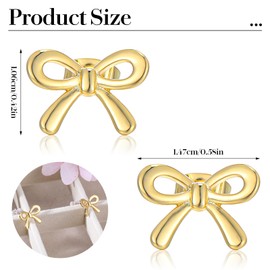 14K Gold Plated Bow Stud Earrings for Women Tiny Bow Earrings for Women Gold Minimalist Bow Stud Earrings for Women Trendy Dainty Cute Bow Earrings