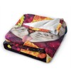 CUAJH Funny Cute Galaxy Cat Pizza Blanket for Adult Kids