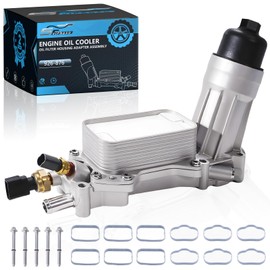 926-876 Aluminum Engine Oil Cooler Oil Filter Housing for 2011-2016 3.6L Dodge Challenger Charger Durango Grand Caravan Avenger Journey, Grand Cherokee Wrangler, Chrysler 200 300 Town Country, Ram