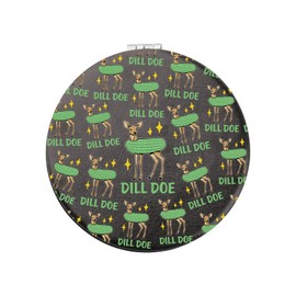 CHOORO Pickle Gift Funny Dill Pickle Makeup Mirror Dark Humor Pickle Compact Mirror (Dill M)