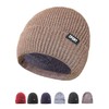 Superbian Men's Knit Hat, Autumn/Winter, Boa Lined, Knit Cap, Cold