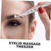 Mobestech 3pcs Stainless Steel Tweezer for Women Meibomian Gland Non-skid