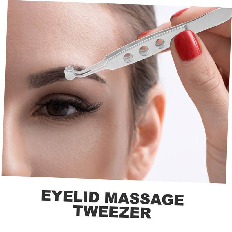 Mobestech 3pcs Stainless Steel Tweezer for Women Meibomian Gland Non-skid