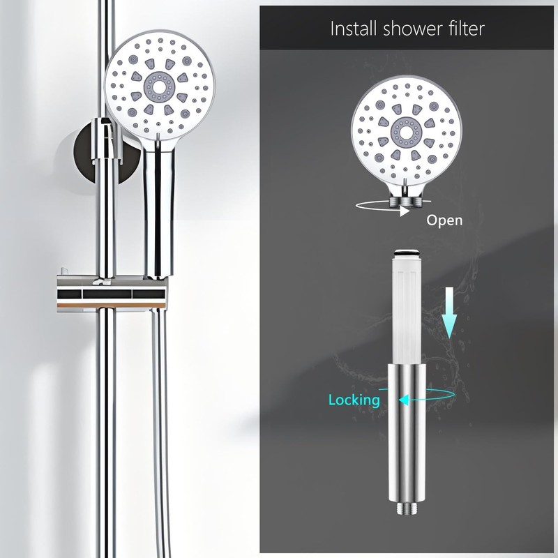 sieloonger Shower Filter Compatible with FEELSO Shower Head Filter System