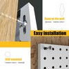 Spampur Peg Board, 6 Pack Metal Pegboard Panels White Pegboards