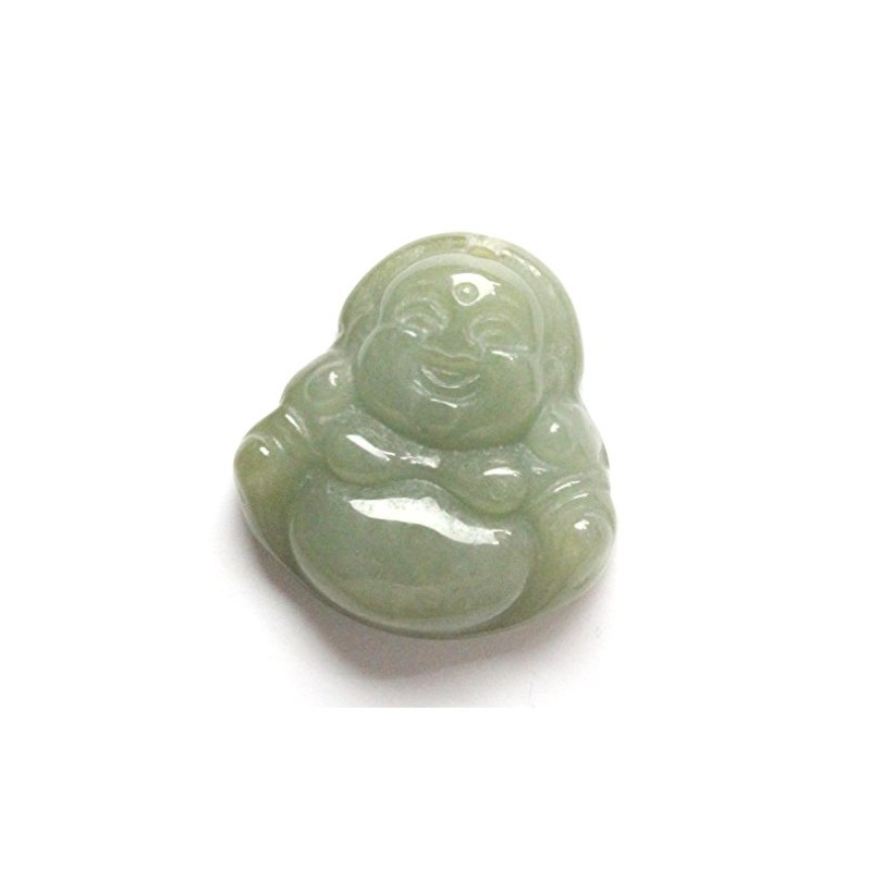 A9823 Jade Amulet Hotei Style Myanmar Jade Gemstone Pendant Necklace