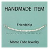 Customize Stainless Steel Morse Code Bracelets For Women Teen Girls