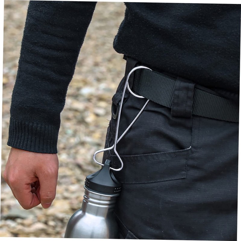 GRIRIW 2Pcs Stainless Steel Bottle Hanger Fish Mouth Spreaders Durable