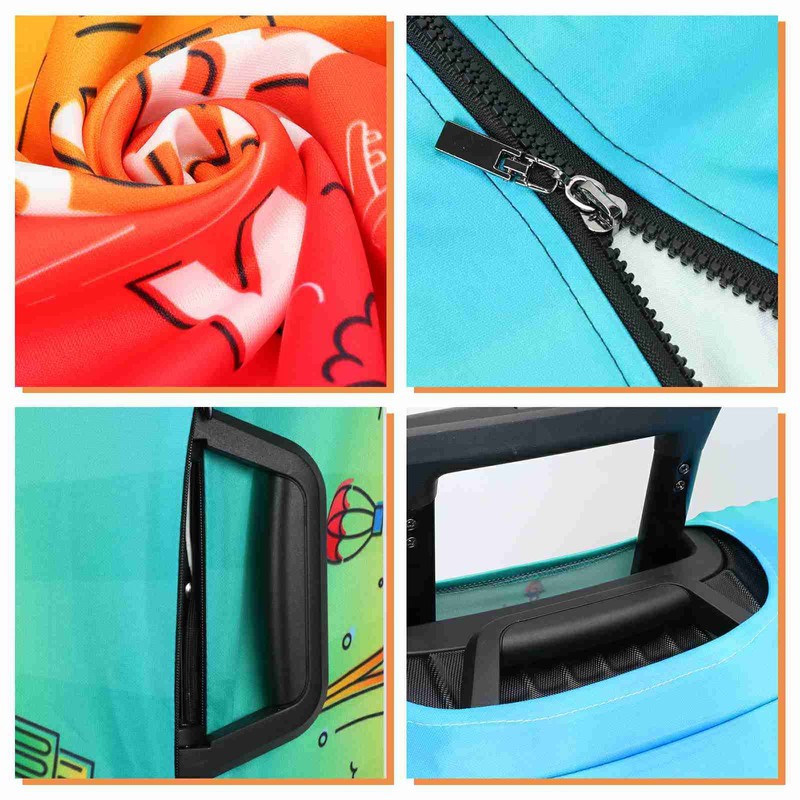 KYKU Medium Luggage Cover Cute Suitcase Cover with Zipper Fits