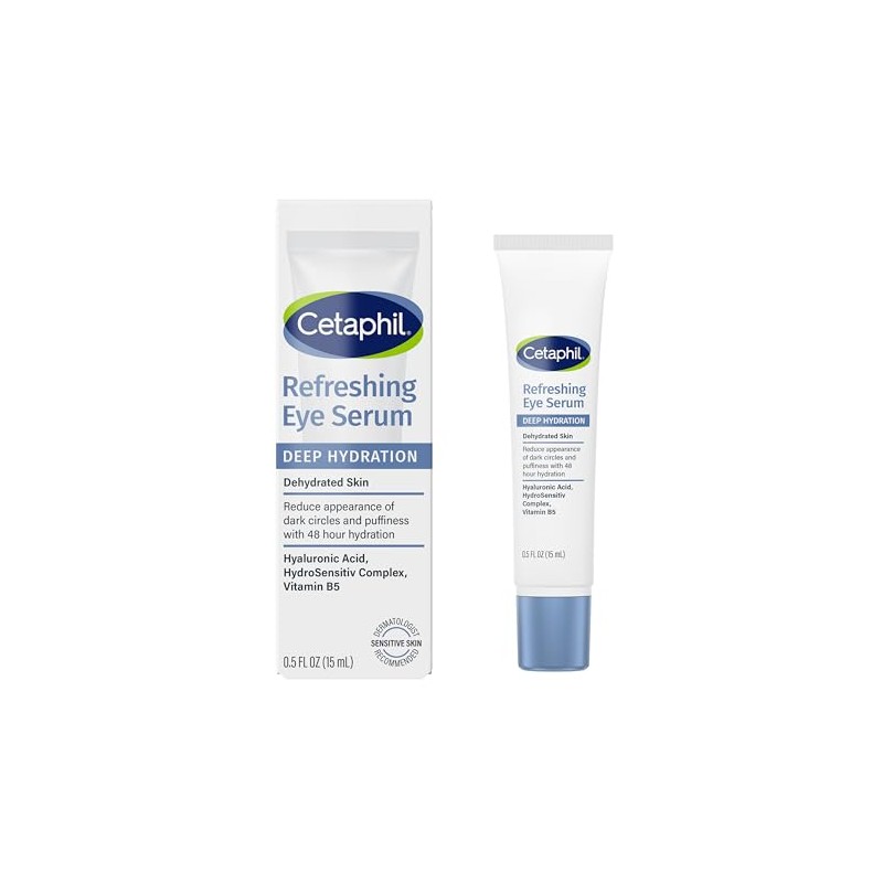 CETAPHIL Deep Hydration Refreshing Eye Serum, 0.5 fl oz, 48Hr