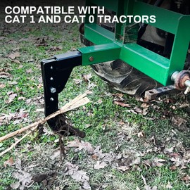 AUTOSAVER88 Hitch Mounted Ripper with 16" Rigid Drop Shank - Hitch Lawn Ripper, Adjustable Subsoiler Plow Fits 2" Receivers, Heavy Duty Trencher with Replaceable Teeth for Tractor, ATV, UTV