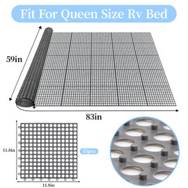 83”x59” Plastic Mattress Underlay Pad for RV Boat Camper
