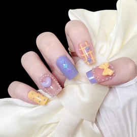 Set of 24 Bows, Bow Decoration, Fake Claws, Tongue, Amusement Park, Photo Taking Photos, Wedding, Coming-of-Age Ceremony, Party, After-party, Fake Nails