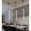 dolria Modern Ring Chandelier LED Dimmable Ceiling Light for Living