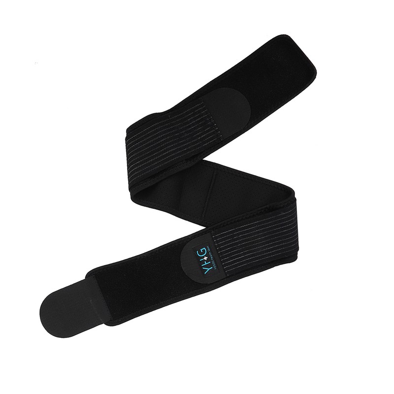 Breathable Adjustable Sacroiliac Lumbar Support Belt Black M