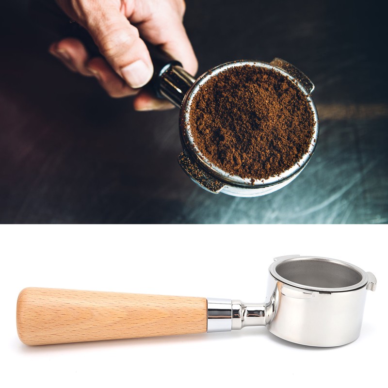 Coffee Bottomless Portafilter Stainless Steel Filter Holder Basket Replacement Tool