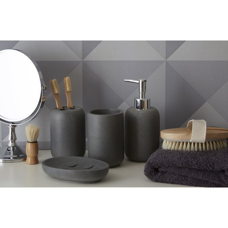 Premier Housewares 1601507 Canyon Soap Dish - Grey 3 x