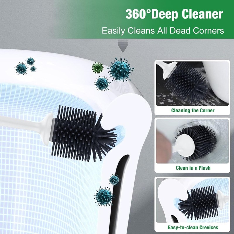 Lefree, 2 in 1 Toilet Brush and Plunger Set with