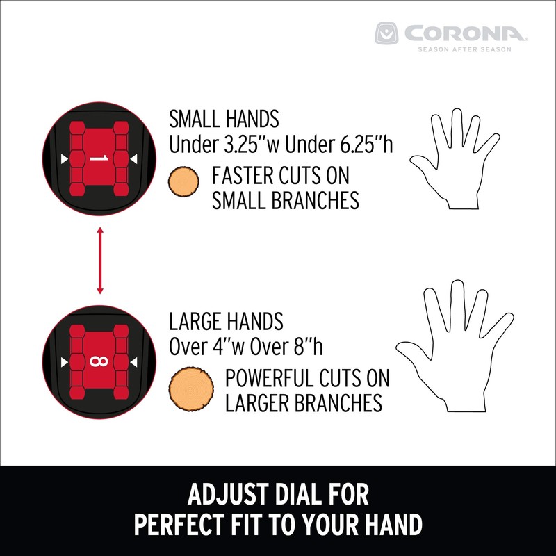 Corona Clipper BP 4214D Flex Dial Bypass Pruner With Comfort