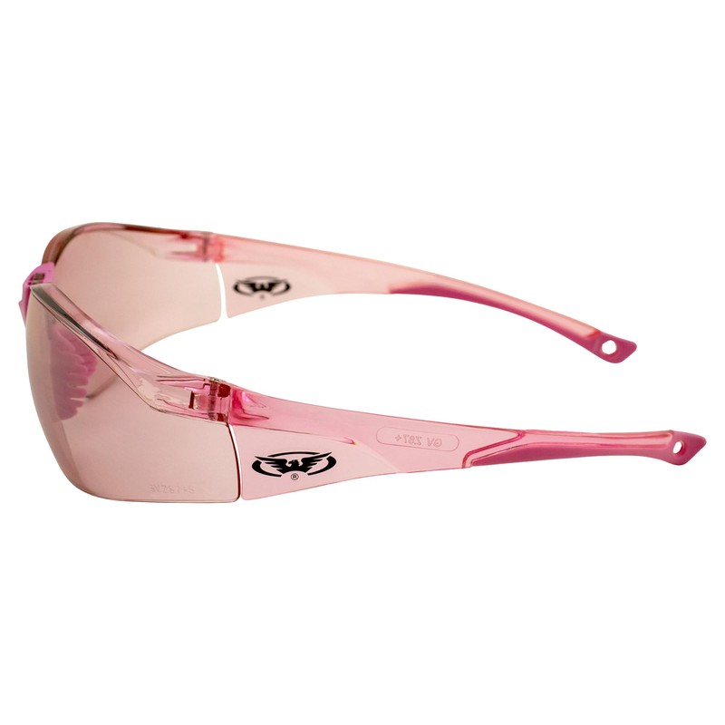 Global Vision Cruisin Safety Sport Motorcycle Sunglasses (Pink)