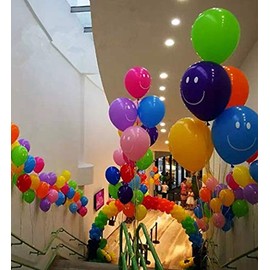 25 Assorted Smile Balloons 12"/30cm Balloons