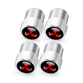 Hisport Hex 016 Silver 4pcs Universal Car Tire Valve Stem Caps Air Cover Fit Mitsubishi Accessories