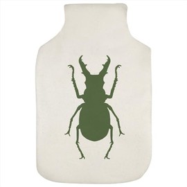 'Botanical Green Beetle' Hot Water Bottle Cover (HW00035171)