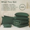 DOWNCOOL King Size Comforter Set, 7Pcs Bedding Comforter Sets Sage