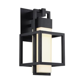 Modern Forms Logic 16in LED Indoor or Outdoor Wall Light 3000k in Black