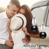 AXOMY Black Pearl Stud Earrings 925 Sterling Silver Black Pearl