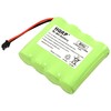 HQRP 4.8V Battery Compatible with DSC BATT2148V 4PH-H-AA2100-S-D22 WS4920HE WTK5504