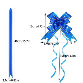 DARENYI 100 Pcs Pull Bows for Gift Wrapping 10 Colors Ribbon Bows Gift Bows and Ribbon Bows Wrapping Pull Bows for Christmas Thanksgiving Wedding Birthday Party（40x2.1cm）
