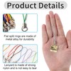 100-Piece Multicolor Phone Charm String Set with Lobster Clasps for