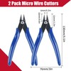 2 Pack Micro Wire Cutters, 5 Inches Flush Cutters Pliers,