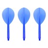 Condor Darts Flight Plain Clear Blue Teardrop L