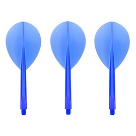 Condor Darts Flight Plain Clear Blue Teardrop L