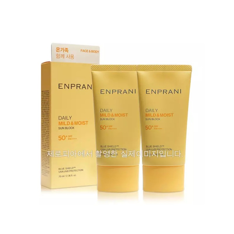 Enprani 엔프라니 데일리 선블록 70mlx2ea 선크림 썬크림 자외선차단 Enprani Daily
