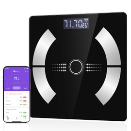 Báscula Inteligente, Báscula Digital De Grasa Corporal, IMC y Masa Muscular, Conexión Bluetooth a la App, Transferencia De 79 Datos, Añadir Varios Usuarios