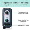 Hipoilk 12 Inch Shutter Exhaust Fan with Thermostat and Speed