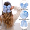 Womens Bow Hair Clips with Lace,4Pcs Lace Bows for Hair