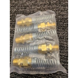 Ryder (QTY 5) Ryder Brass Air Brake Male Connector Spring 3/8 in. x 1/2 in. 90517