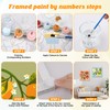 HEIBAGO Framed Paint by Numbers for Audlts Beginners, 4 Pack