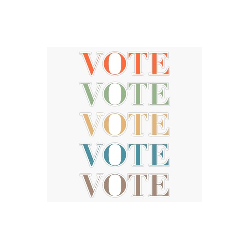 LAD Studio Register to Vote Us Elections Sticker Bumper Sticker