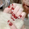 HAPVITAL 24 Pcs Popular Nail Tips, Nail Tips, Japanese Style,