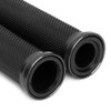 Motorcycle Handlebar Grips, Rubber Hand Grips with Aluminum Bar End,