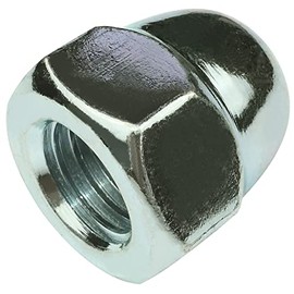 AERZETIX - C58273 - set of 5 - cap nut cap M14 - hexagonal 6 sides - high shape hollow - metric internal thread - made of steel - colour silver