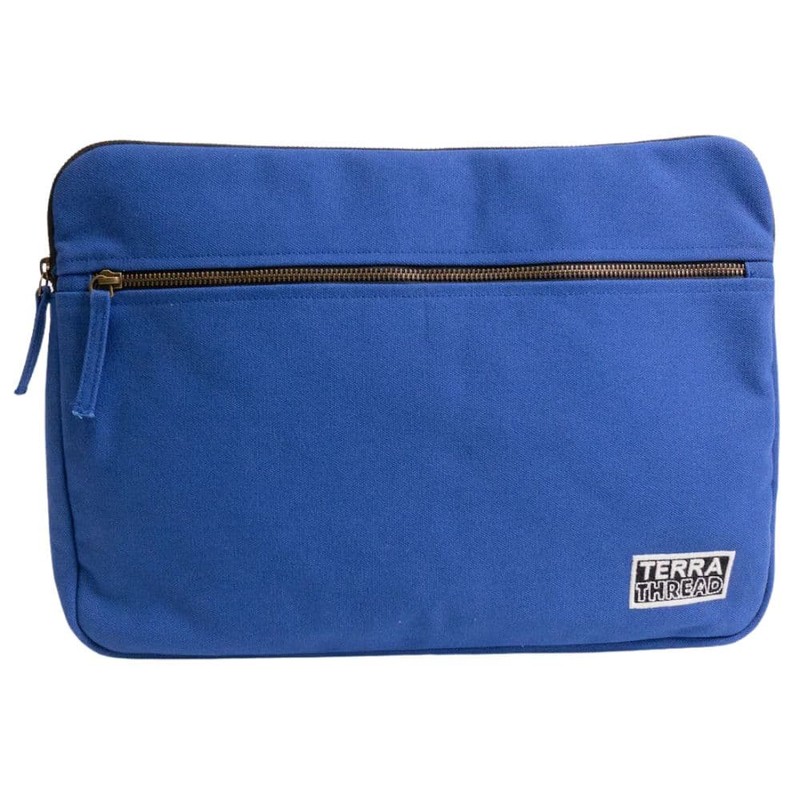 Terra Thread Organic Cotton Laptop Sleeve 15 Inch, Black