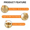sourcing map Brass Tee Pipe Fitting, G3/4" x G3/4" x